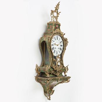 A French Louis XV bracket clock, first half 18th century, marked "Julien Le Roy A PARIS".