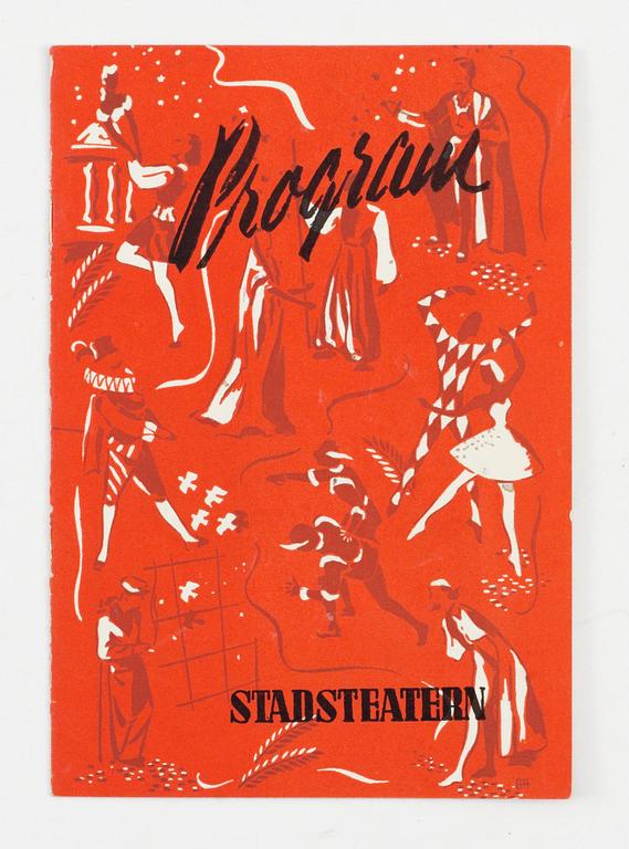 TEATERPROGRAM Ingmar Bergman. "Erik XIV".