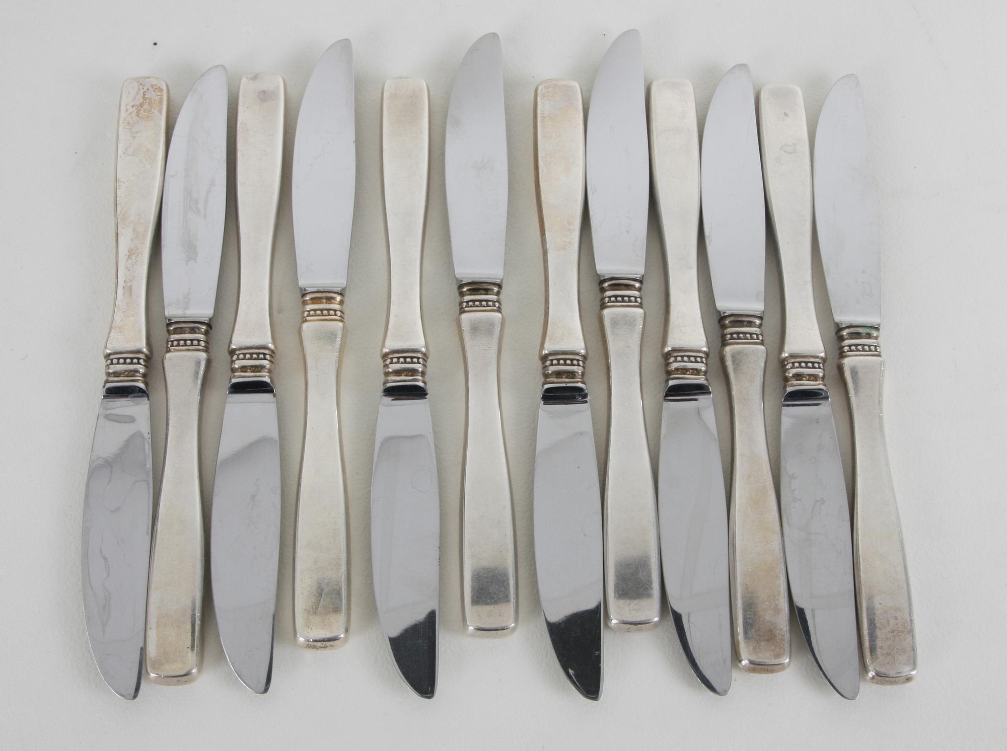 BESTICKSERVIS, 48 delar, silver "Uppsala". M.G.A.B, 1969-70.