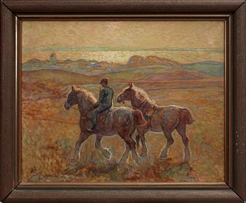 ACKE ÅSLUND, olja på duk, monogramsign o dat 1931.