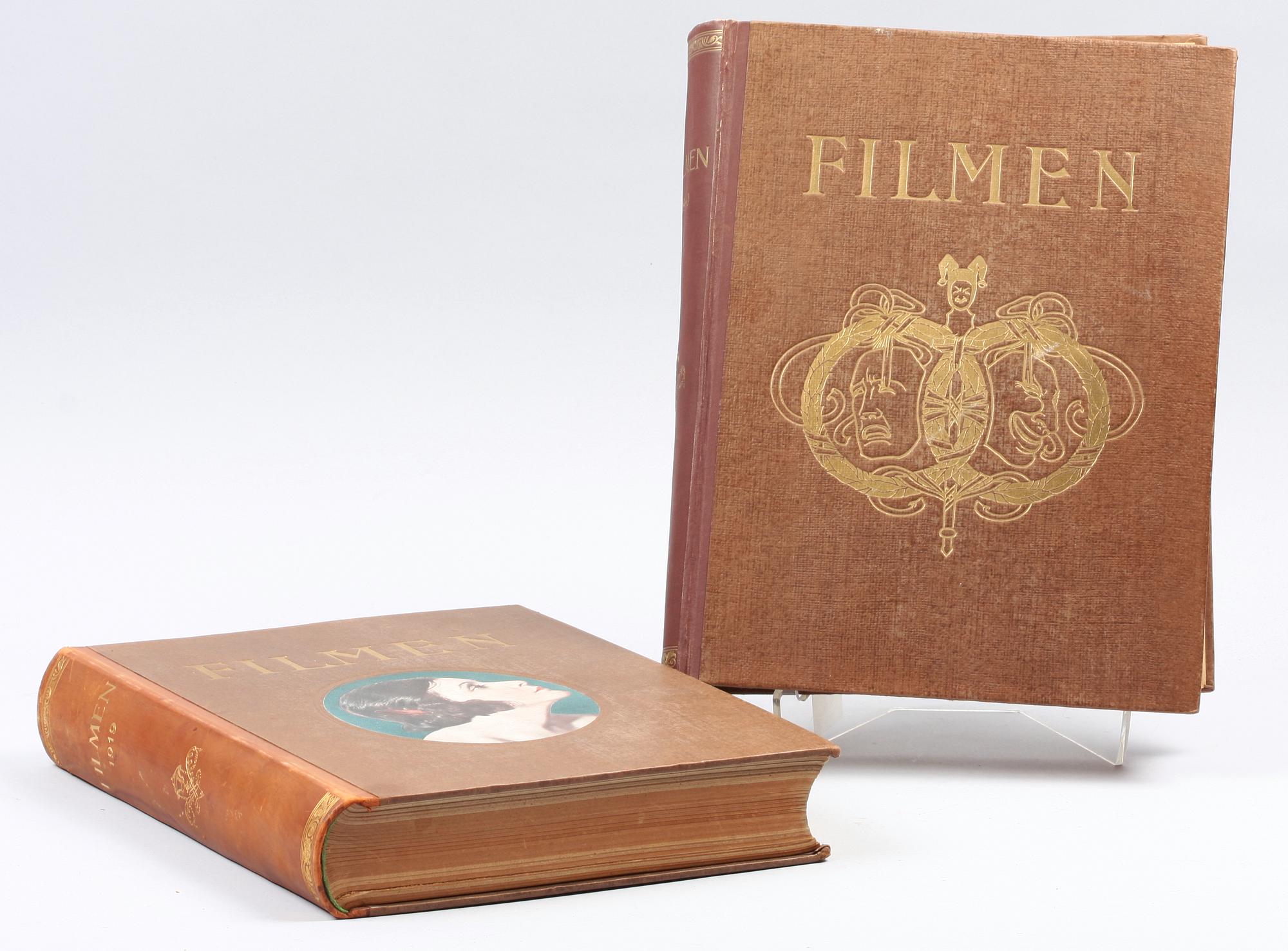 BÖCKER, 2 st, "Filmen". 1919 resp 1920.