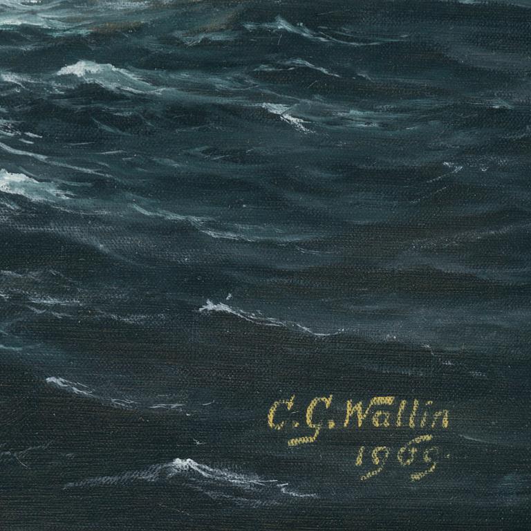 CARL GEORG WALLIN, Oil on canvas, signed and dated 1969.