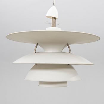 Poul Henningsen, taklampa, "Charlottenborg PH 6 1/2", Louis Poulsen, Danmark.