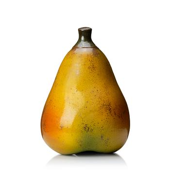 124. Hans Hedberg, a large faience sculpture of a pear, Biot, France.