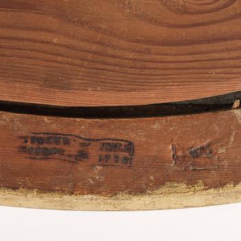 A pair of Gustavian giltwood two-branch girandole mirrors by J. Åkerblad (master in Stockholm 1758-99).