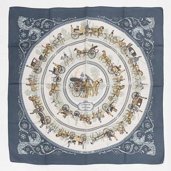Hermès, scarf, "La Promenade de Longchamps".