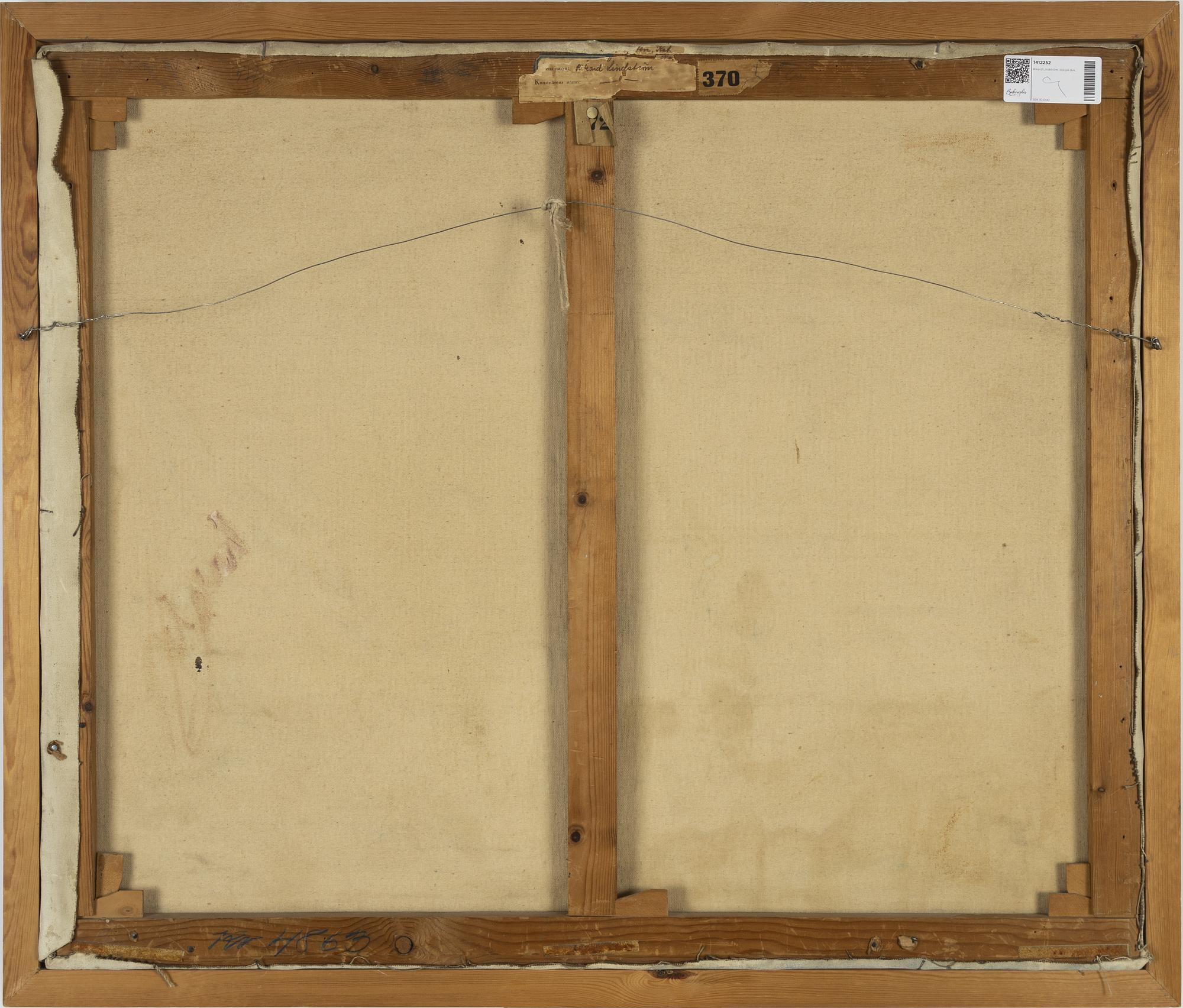 Rikard Lindström, olja på duk, signerad.