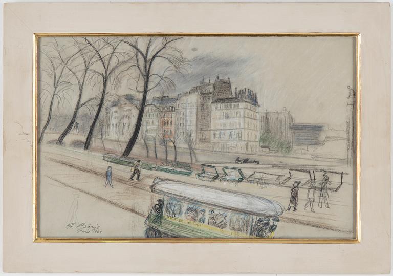 GIDEON BÖRJE, pastell, signerad och daterad Paris 1928.