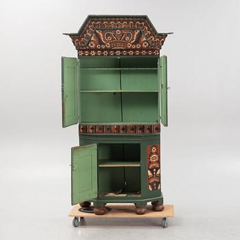 Cabinet, folk art, Dalarna, dated 1797.