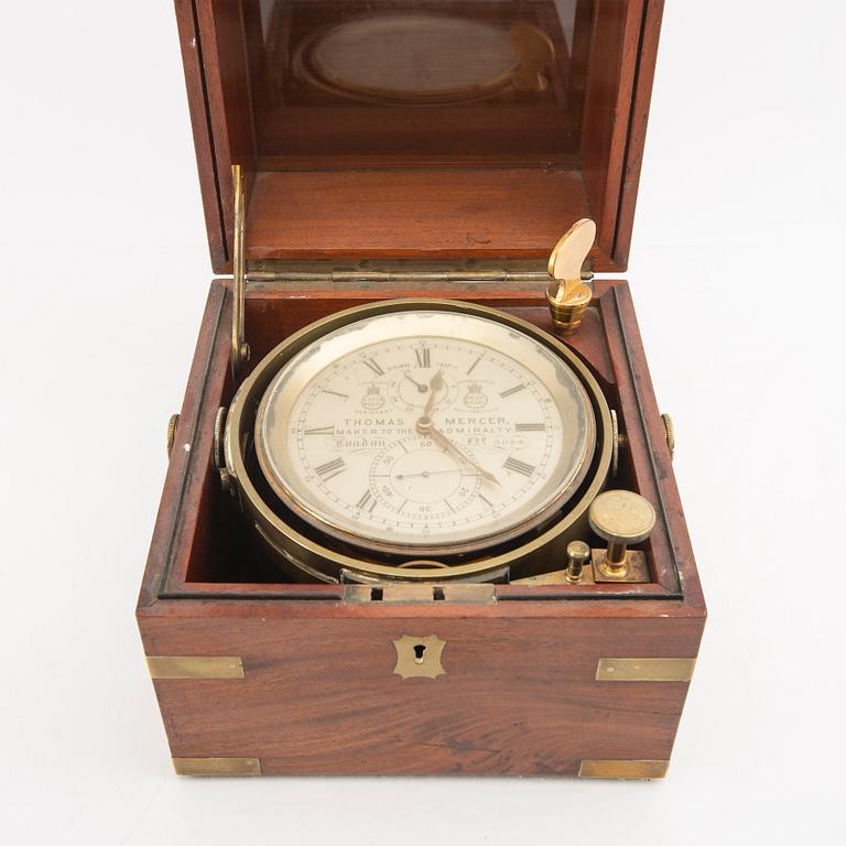 Kronometer Thomas Mercer London numrerad 3084 Berry & son 1900-talets första hälft.
