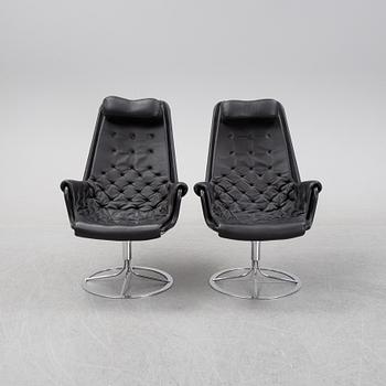 Bruno Mathsson, fåtöljer, ett par, "Jetson" för Dux 2000-tal, formgiven 1969.