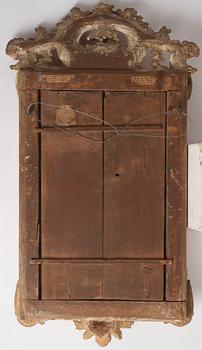 A Gustavian carved giltwood mirror, 1770's.