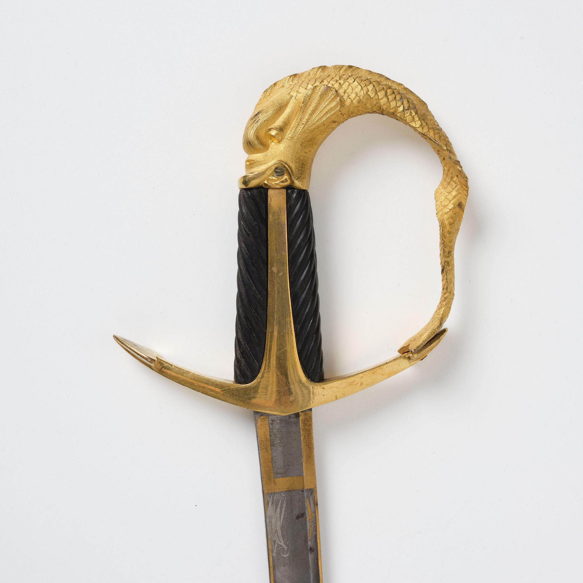 A Swedish Naval Officer's sabre of Honour, given by crown prince Carl Johan around 1815.