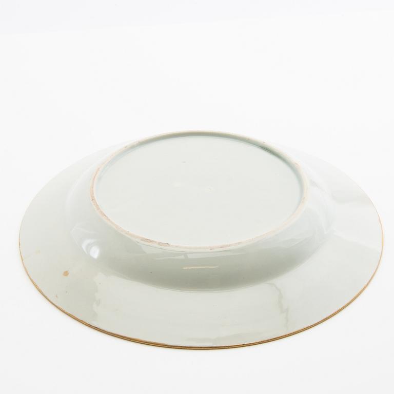 A famille rose style dish, preusmably Samson, circa 1900.