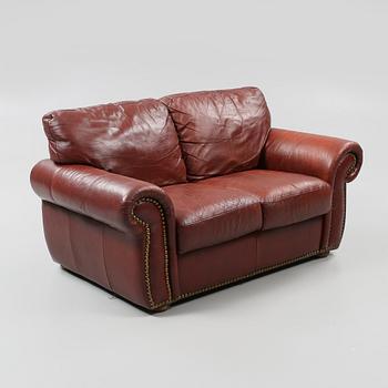 SOFFA, läder, 1900-talets andra hälft.