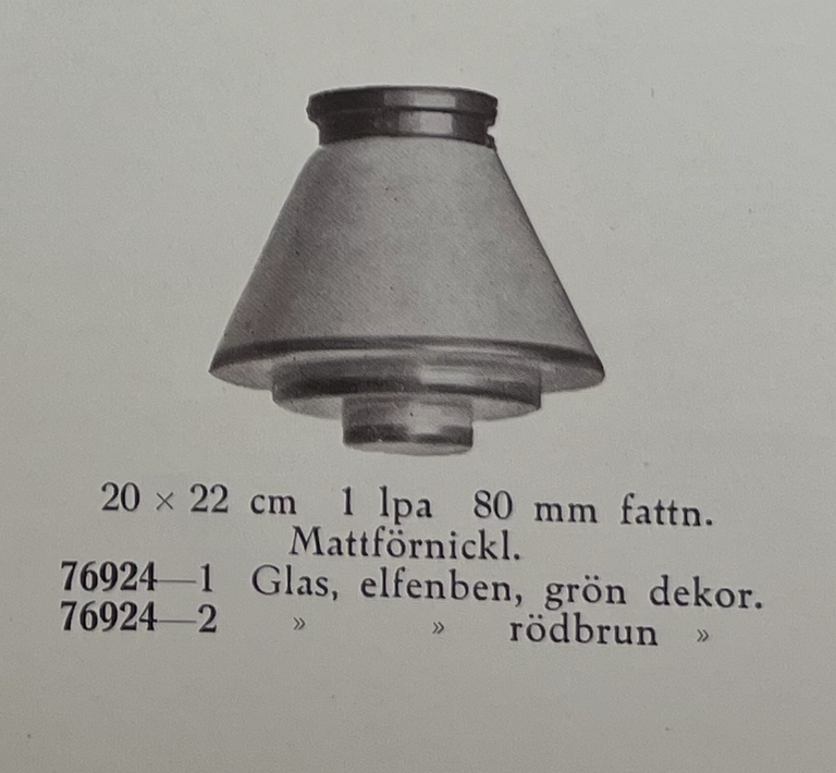 Cebe, a pair of ceiling lamps model "76924-2", Svalöv, 1930s.