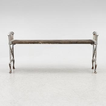 Folke Bensow, a garden bench, 'Parkbänk n:r 2', Näfveqvarns bruk.