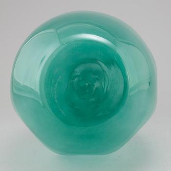 A glass vase by Ann Wåhlström, Kosta Boda Ateliér, signed.