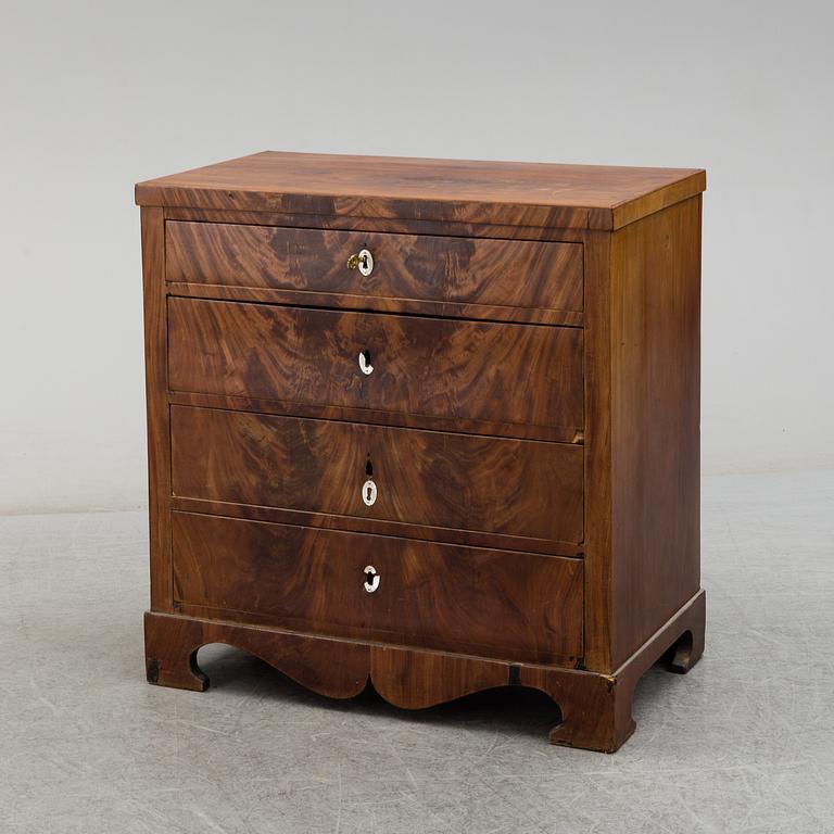 A Swedish empire chest of drawers, first half of the 19th century.