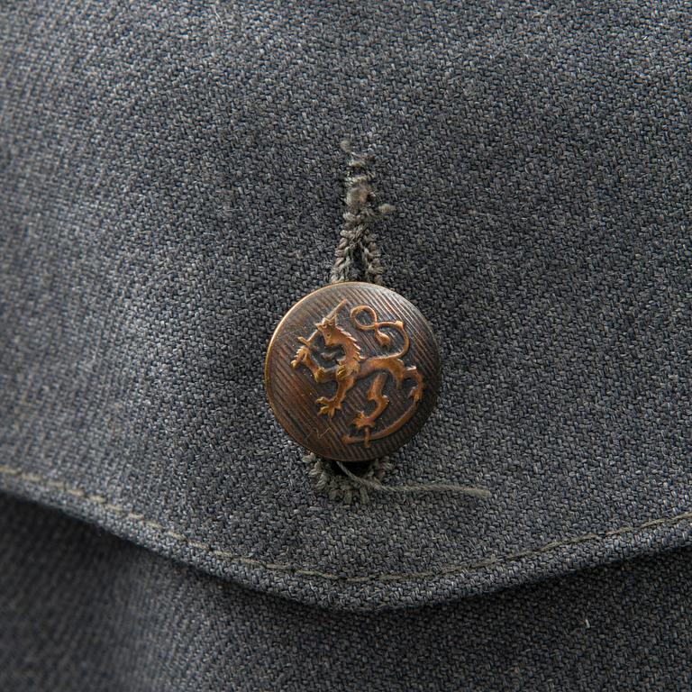 Set of Finnish military uniforms, second half of 20th Century.