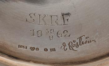 LJUSSTAKAR, ett par, silver, Eric Råström för Råströms Silver & Nysilverfabrik, Stockholm 1961. Tot vikt ca 366 g.