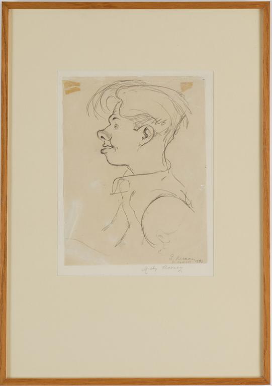 Four signed Einar Nerman drawings.