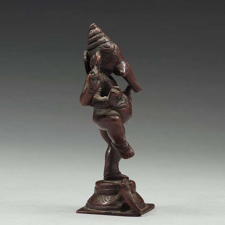 A bronze figure of Ganesha, India, 20th Century.