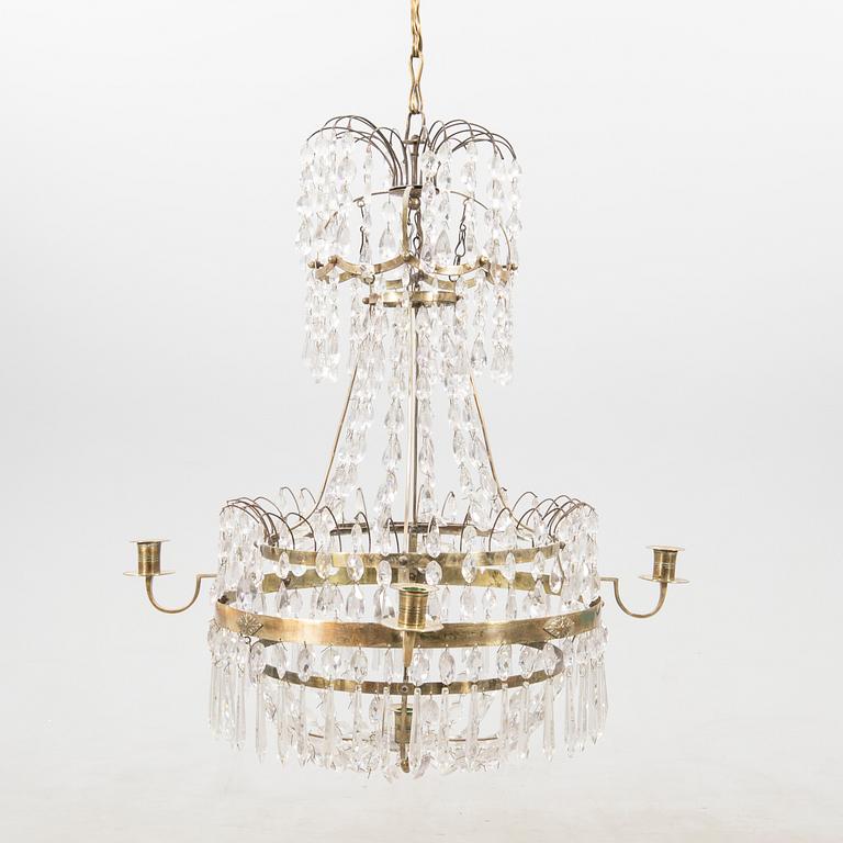 Chandelier, late Gustavian, circa 1800.