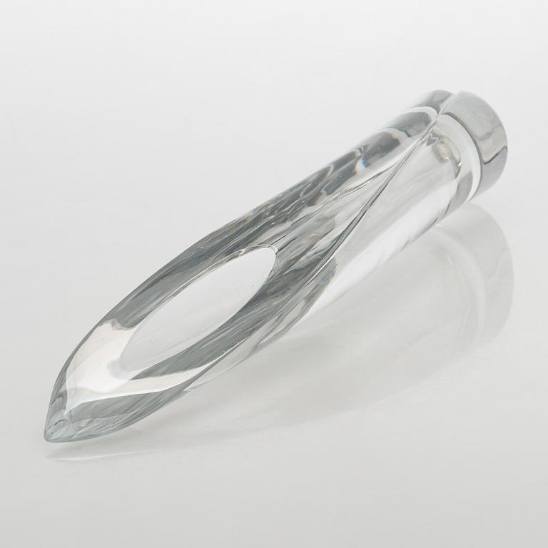 Aimo Okkolin, konstglas, , "Svärdslilja", signerad Riihimäen Lasi  Oy, Aimo Okkolin, Riihimäen Lasi Oy.