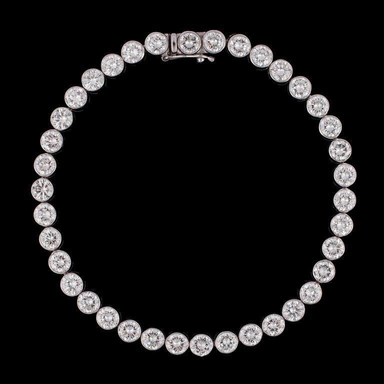 ARMBAND, briljantslipade diamanter, tot. 9.15 ct.