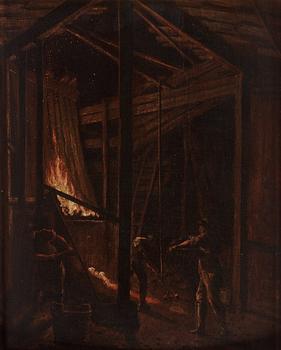 1045. Pehr Hilleström, Copper smelting at Falun.