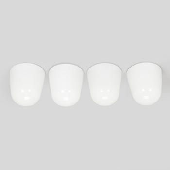 Paavo Tynell, a set of four model 80112 ceiling lights for Idman, mid-20th century.