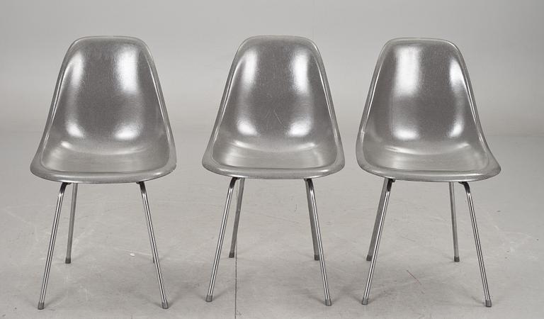 STOLAR, 3 st, Charles & Ray Eames för Herman Miller, 1950/60-tal.