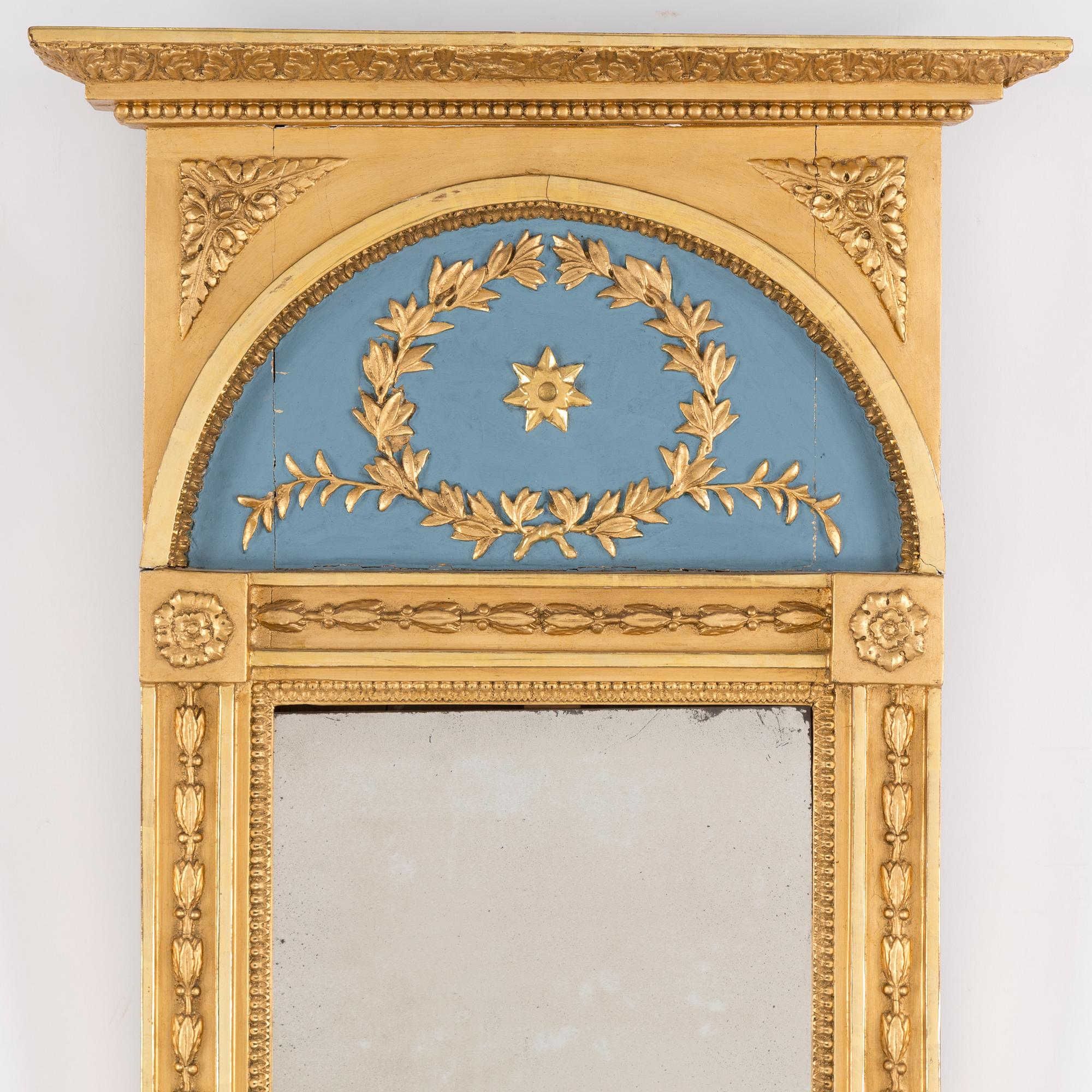 CARL PETTER SANDBERG, a gilt Empire mirror, Stockholm, active 1811-18.