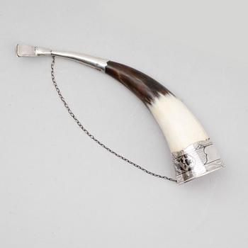 HORN, silverbeslag, Ryssland, 1900-tal.