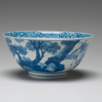 SKÅL, porslin. Qingdynastin, Kangxi (1662-1722).