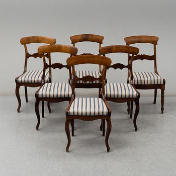 MATSALSMÖBEL, 7 delar, 1800-tal.