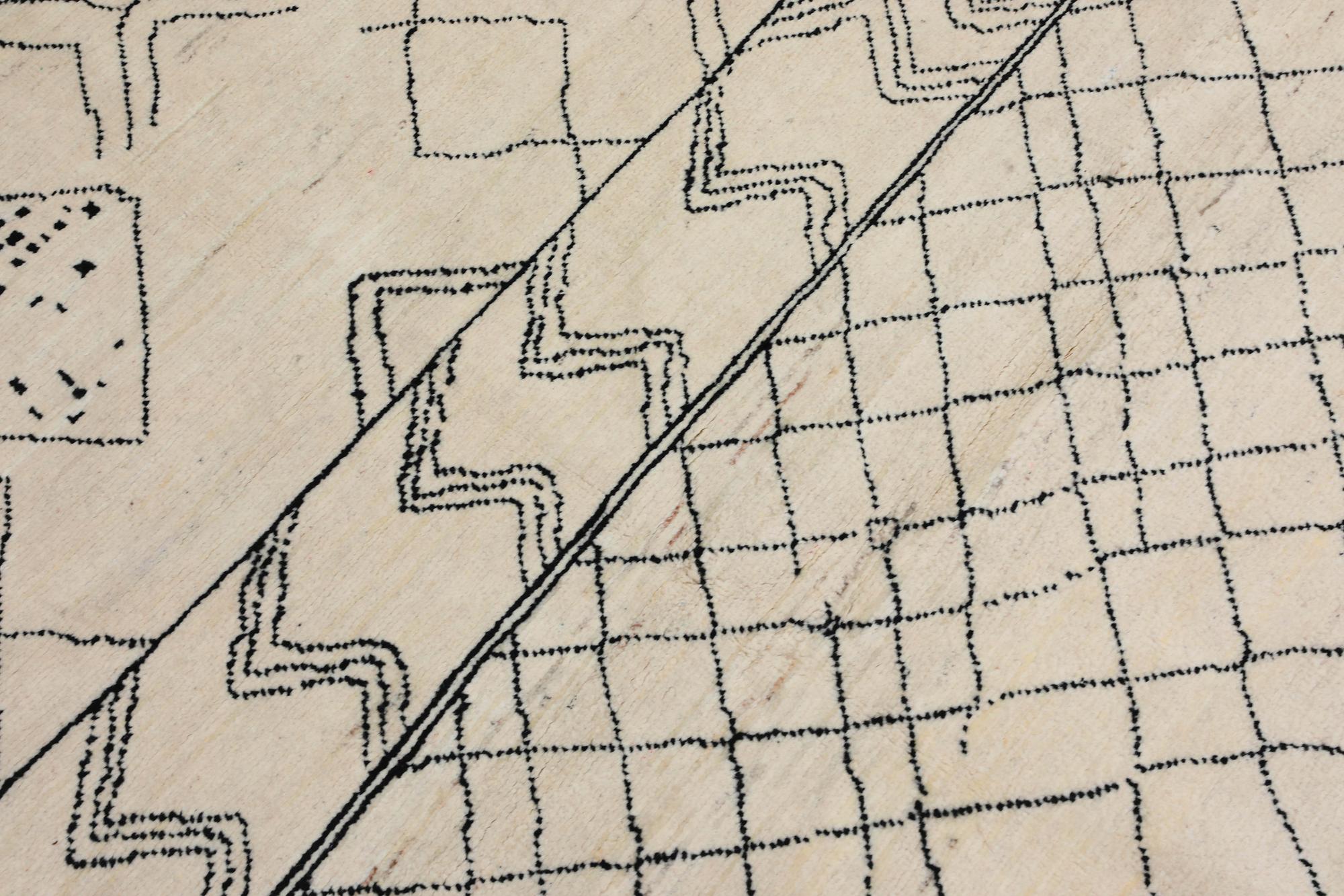 A Moroccan carpet, 295 x 201 cm.