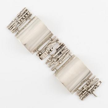 Olle Olsson for Kaplans, bracelet, silver, Stockholm 1966.