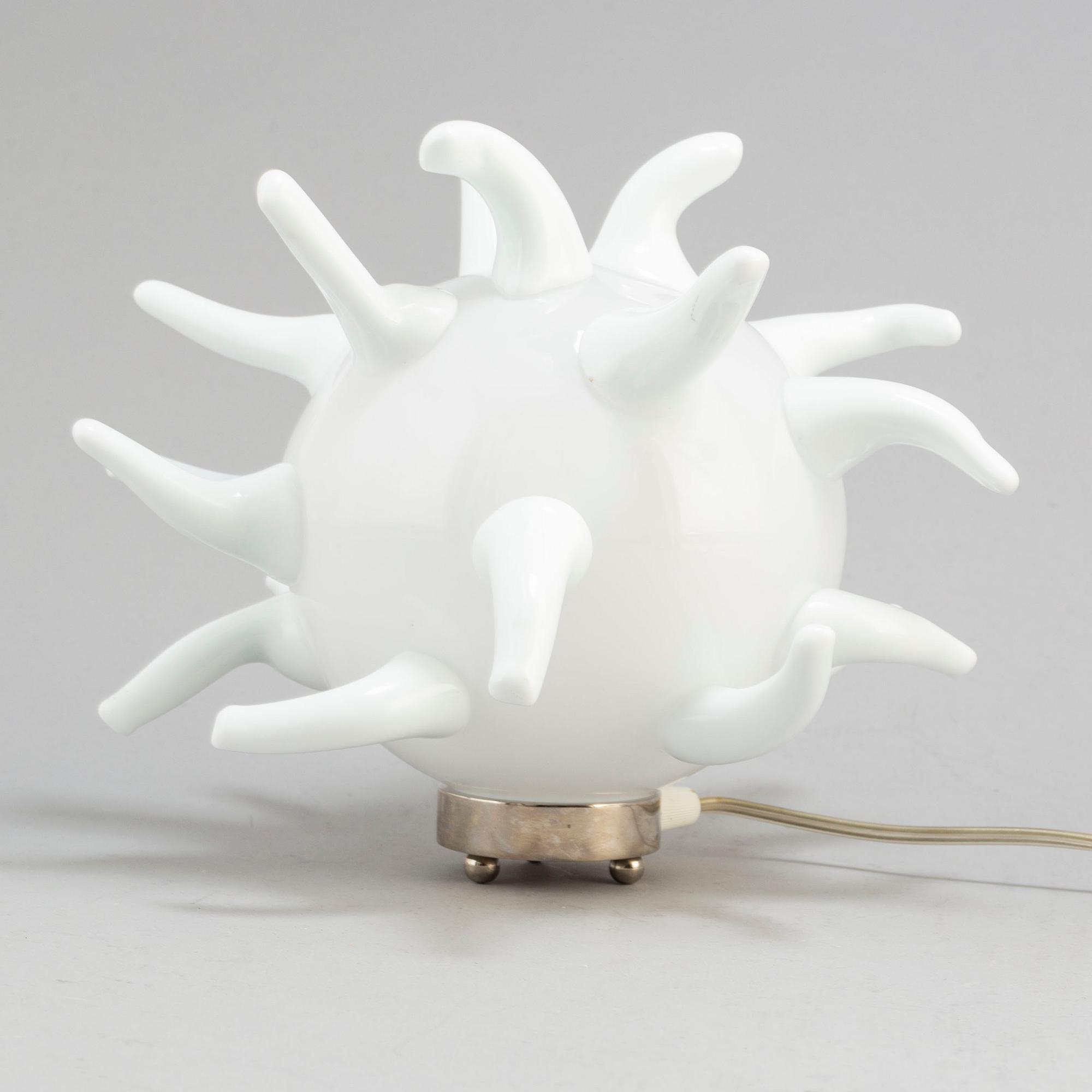 EVA DARPÖ, skulptur/bordslampa, glas, signerad Eva Darpö.
