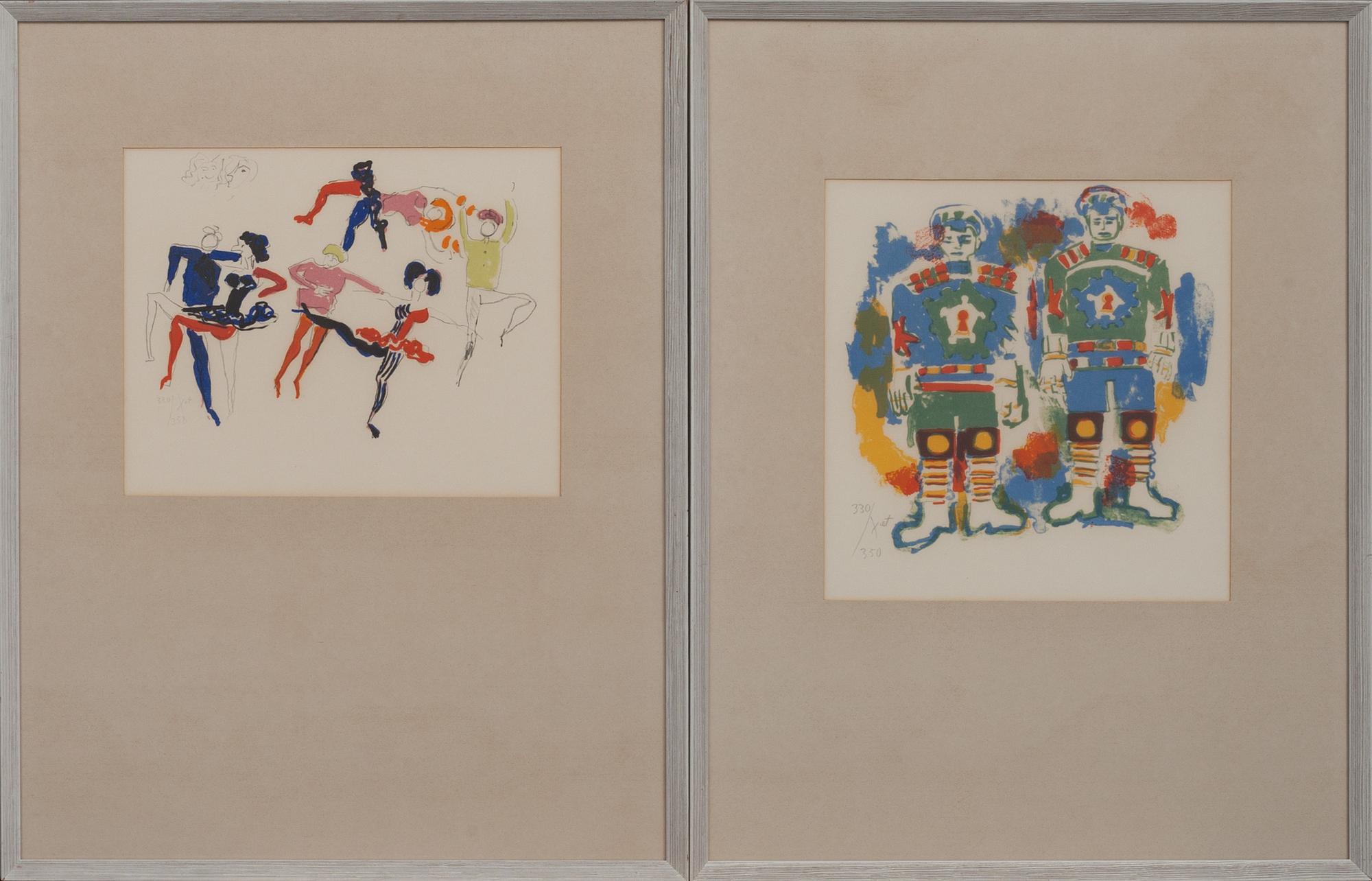 SVEN X:ET ERIXSON, färglitografi ur Aniara 4 st. Signerade och numrerade.