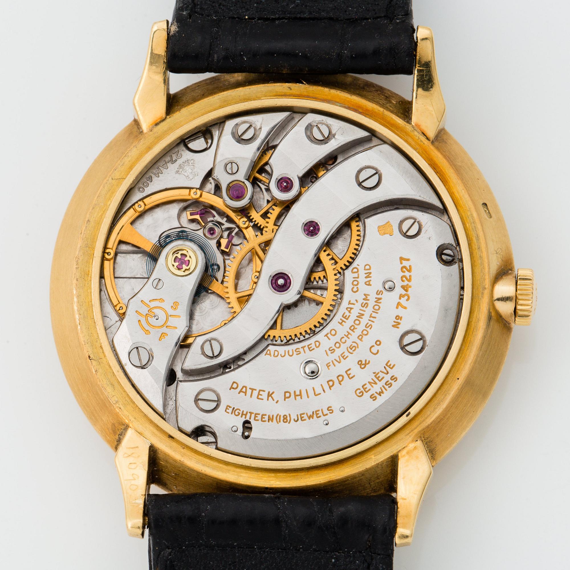PATEK PHILIPPE, Calatrava, wristwatch, 34 mm.