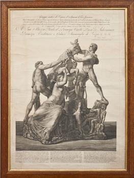 FRANCESCO PIRANESI, 2 st kopparstick, 1700-talets slut.