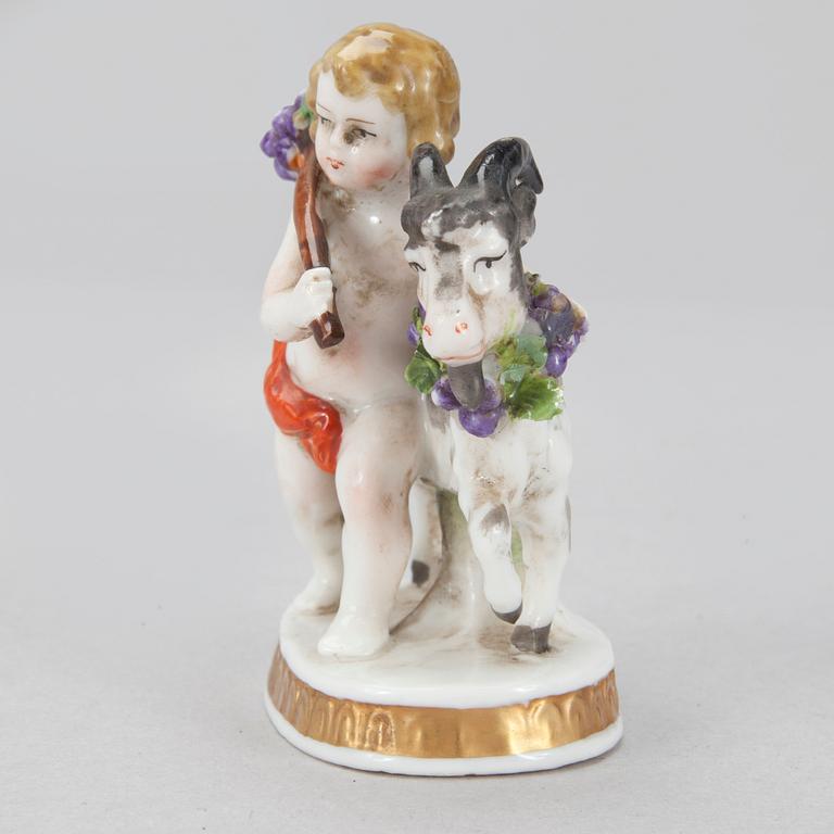 FIGURINER, 2 st, porslin, Mellaneuropa, troligen ca 1900.