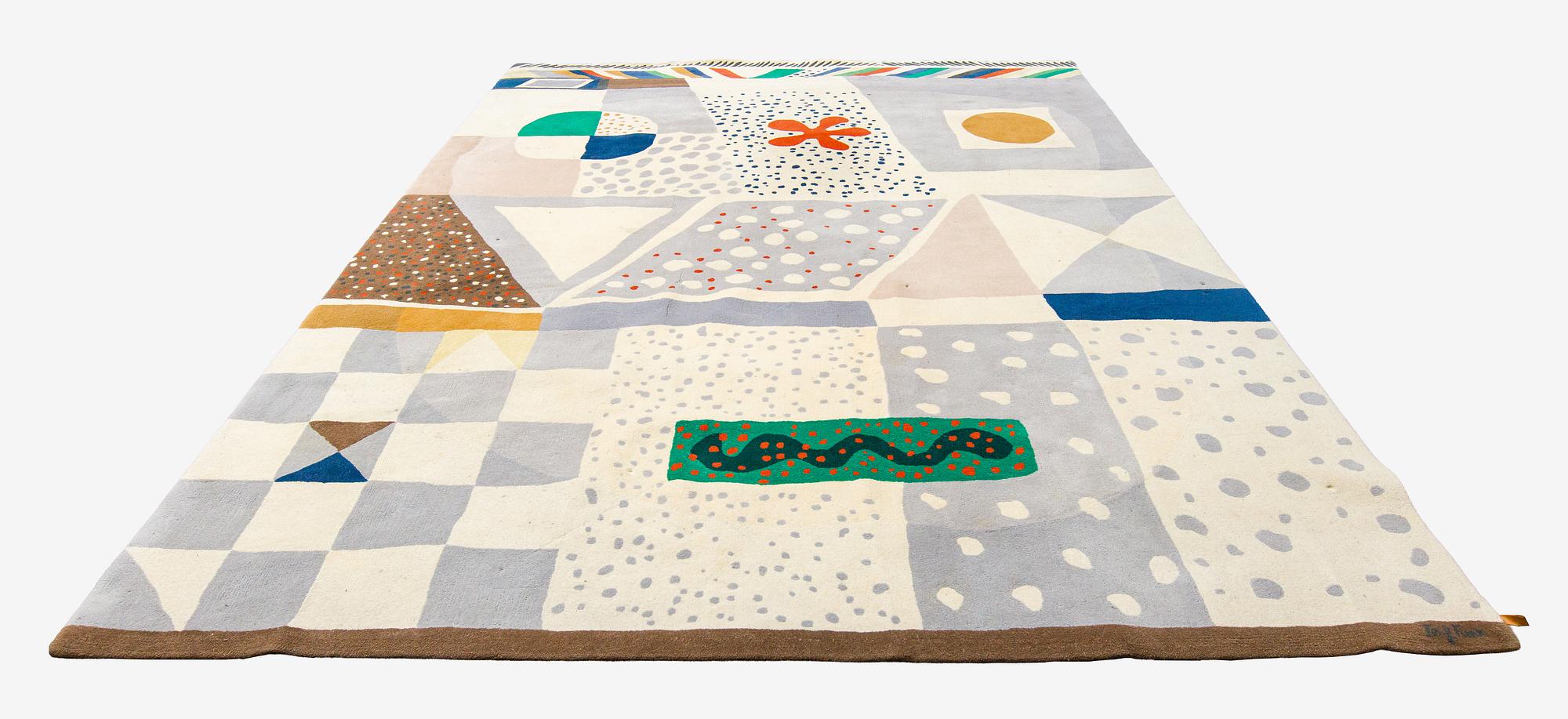 Josef Frank, a carpet, 'Matta nr 1', hand-tufted, Svenskt Tenn and Kasthall. Circa 350 x 262 cm.