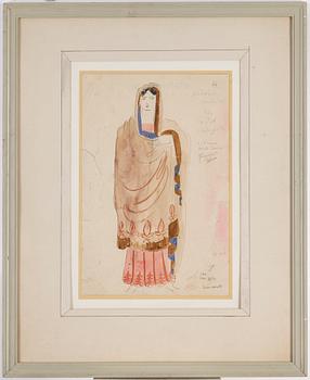 ISAAC GRÜNEWALD, water colour and oencil on paper, signed Grünewald.