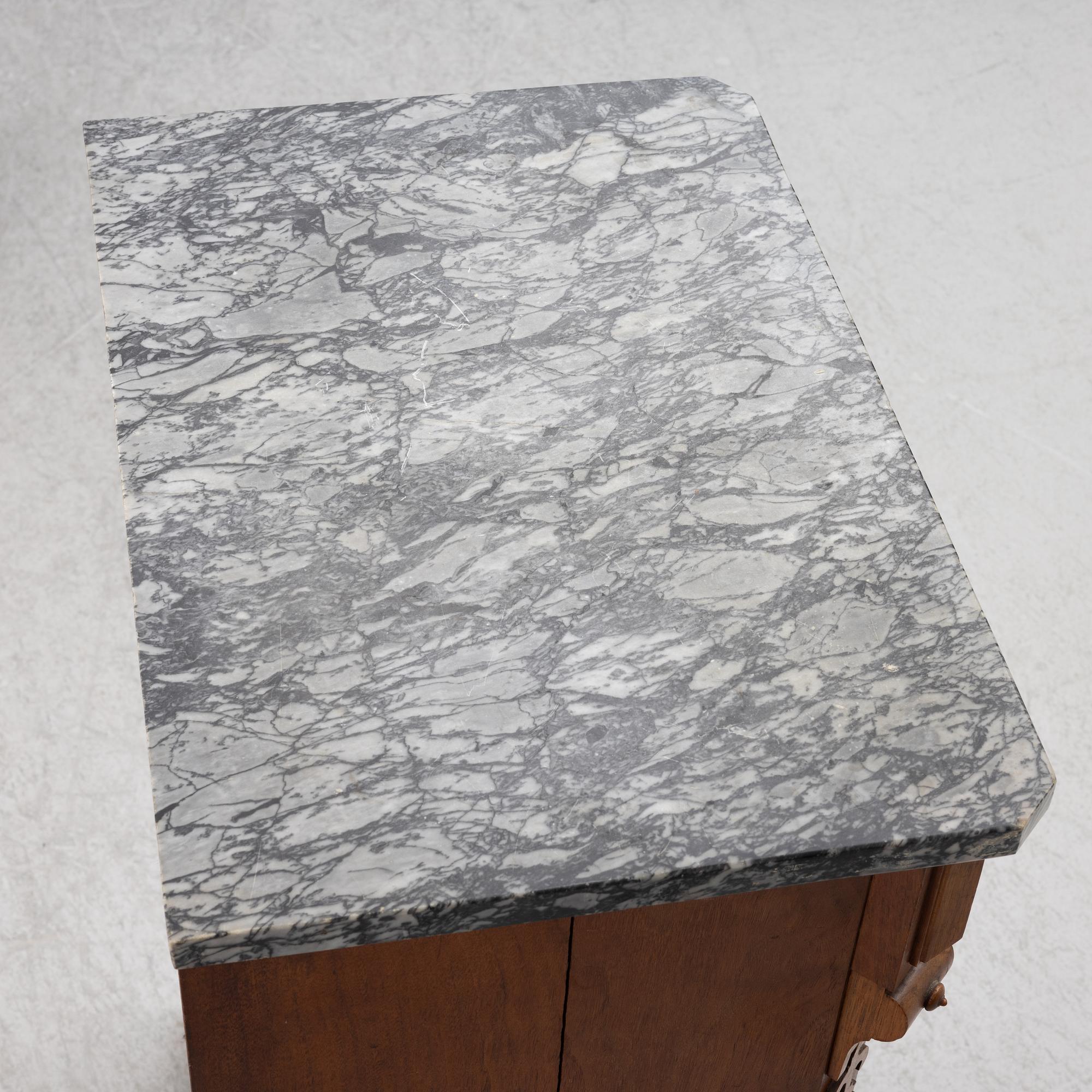 Bedside tables/cabinets, a pair, Neo-Renaissance, late 19th century.