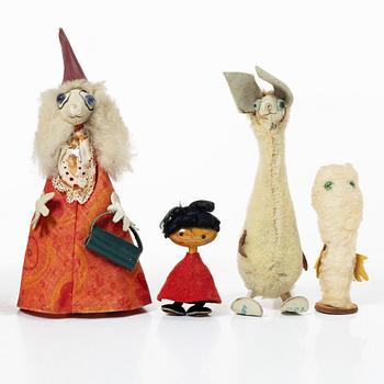 Atelier Fauni, figuriner, 7 st, Mumin, Finland.