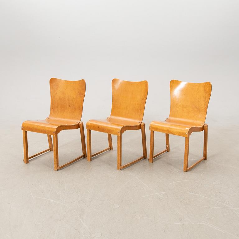 Axel Larsson,  stolar, 6 st, Svängsta Stilmöbler, 1900-talets mitt.