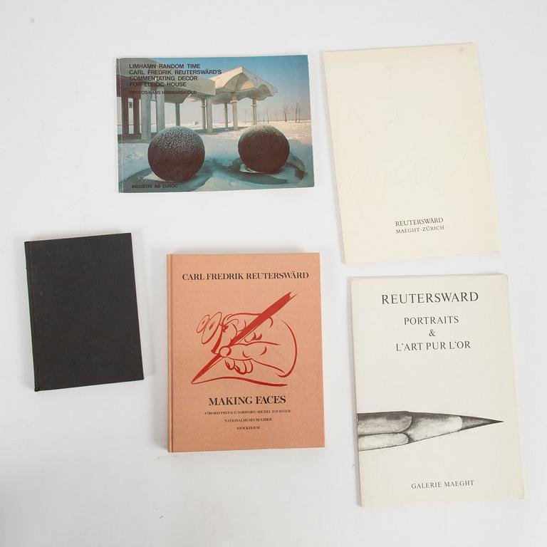 Carl Fredrik Reuterswärd, Catalogs, books and newspaper article.